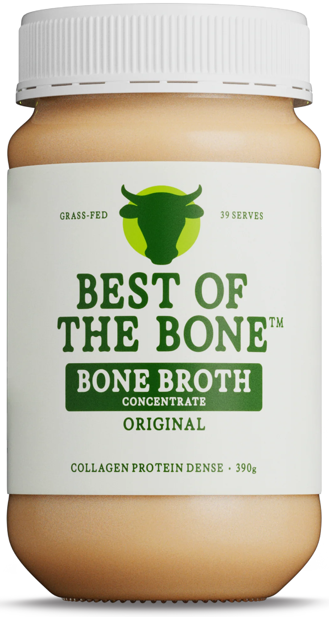 Original Beef Bone Broth concentrate made from 100% grass-fed and finished Australia and NZ beef bones and sea salt. No fillers, flavours, or additives