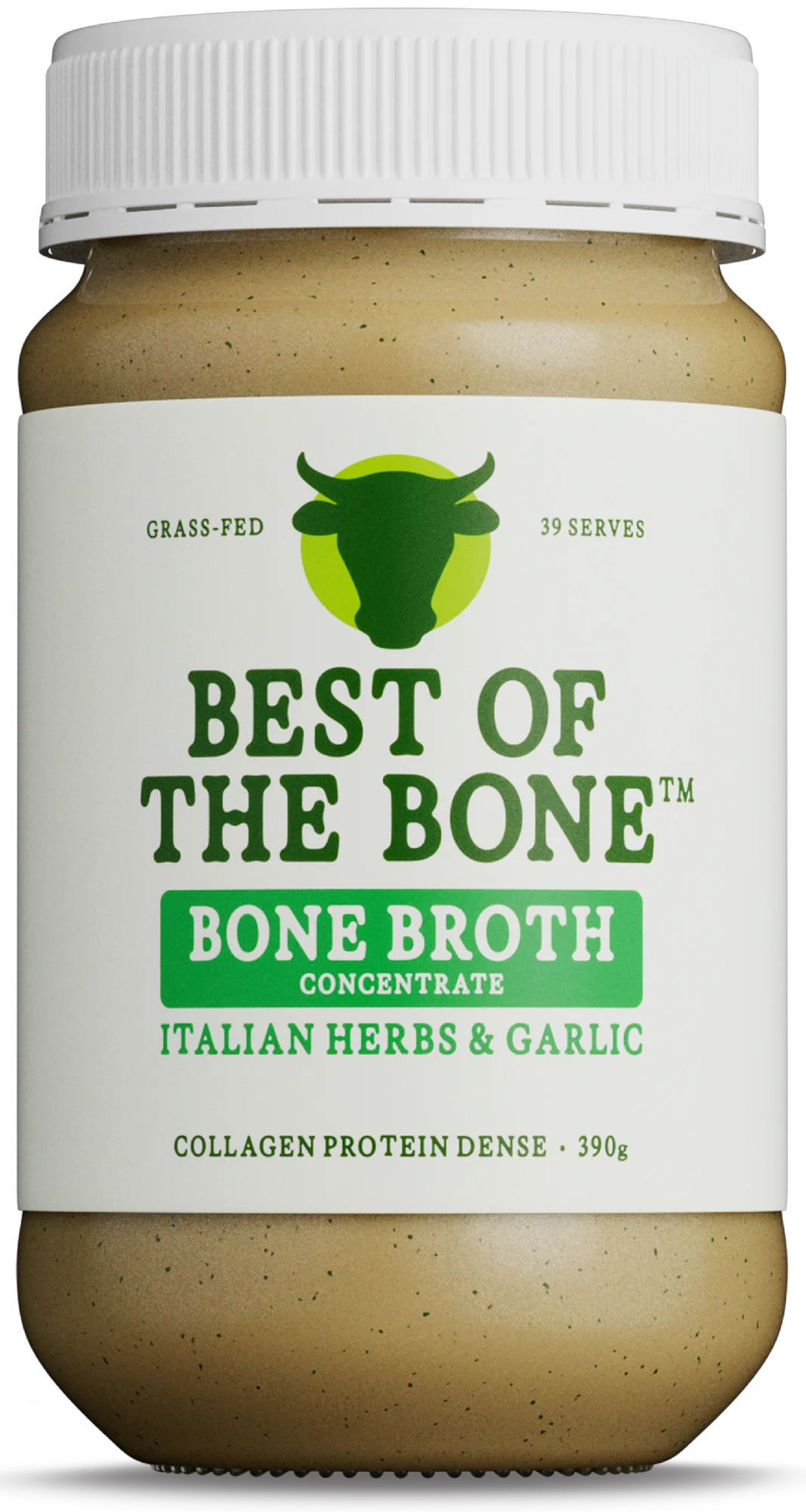 Best of Bone Italian herb Beef Bone Broth for gut health, joints, glow, and delicious stock replacement.
