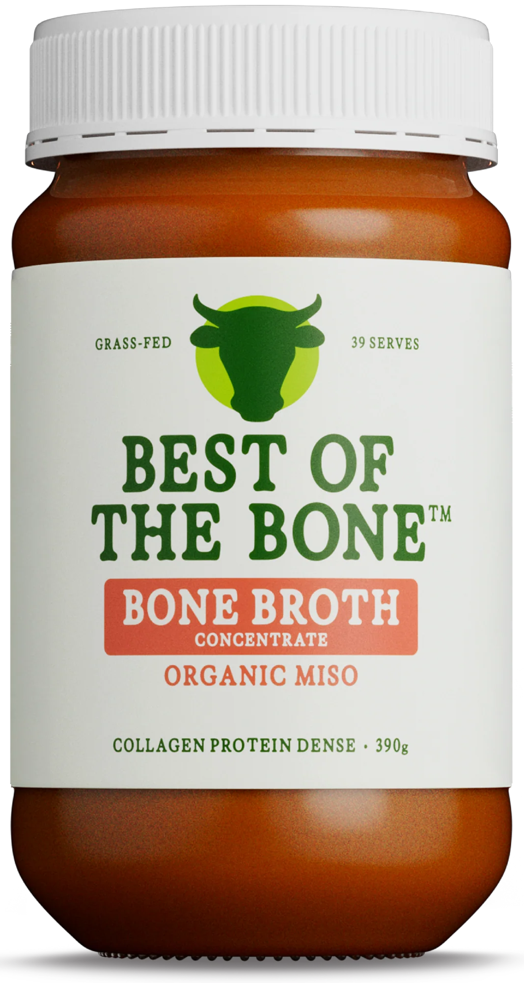 Best of Bone Umami-rich Organic Miso Beef Bone Broth for gut health, joints and glowing skin.