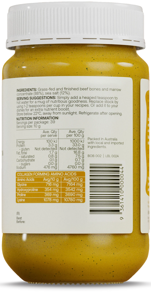 Best of Bone Golden Organic Turmeric Beef Bone Broth for inflammation relief, gut health and glow.