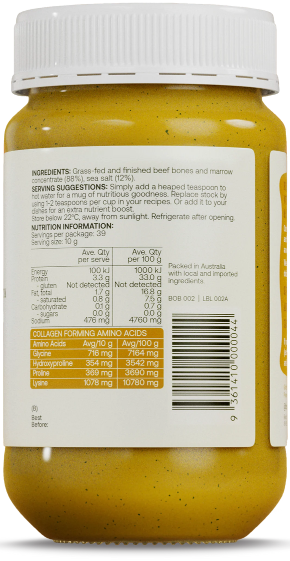 Best of Bone Golden Organic Turmeric Beef Bone Broth for inflammation relief, gut health and glow.