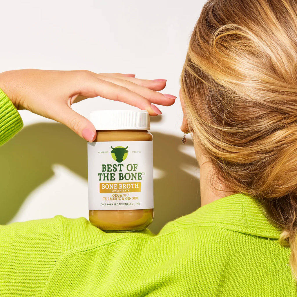 Best of Bone Golden Organic Turmeric Beef Bone Broth for inflammation relief, gut health and glow.