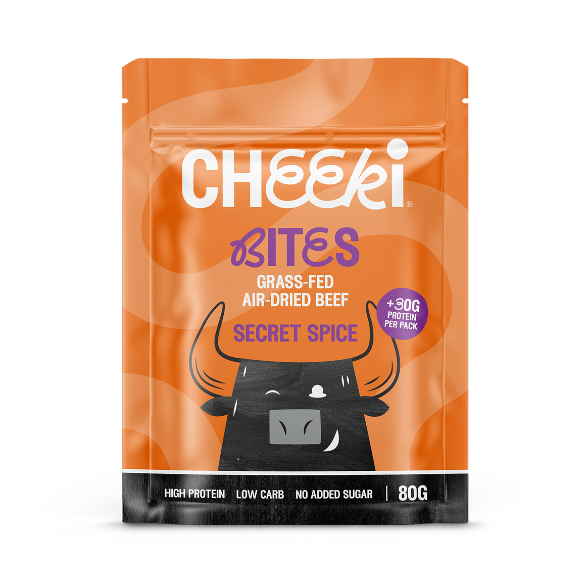 Cheeki Our famous Chilli & Garlic droëwors (South African dried sausage), sliced into perfect bite-size pieces.