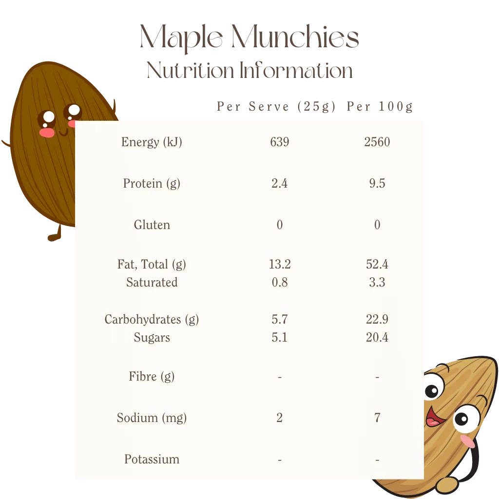Maple Munchies - Organic & Activated 220g