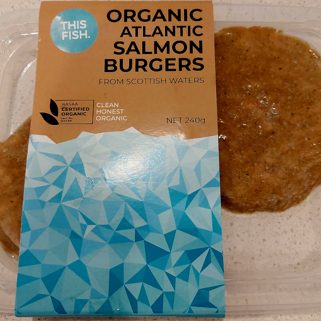 Certified Organic Alantic Salmon Burgers 240g