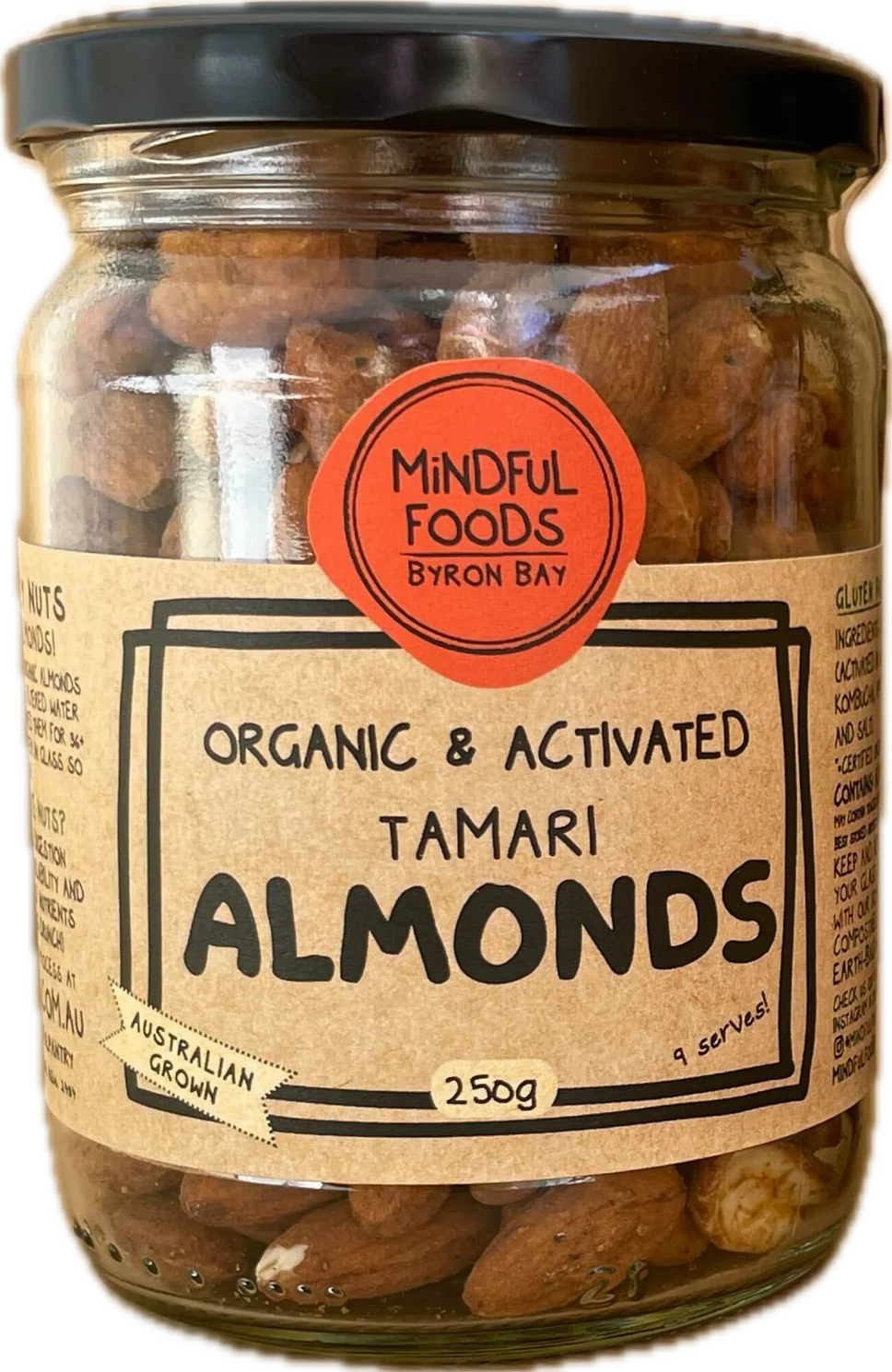 Tamari Almonds - Organic & Activated 250g