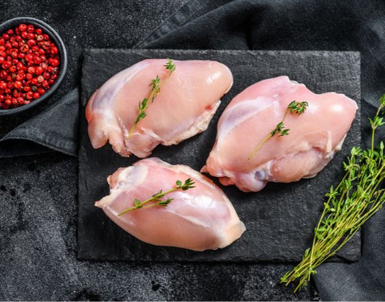 Organic Free Range Chicken Thigh Fillets 500 grams - The Woolly Sheep