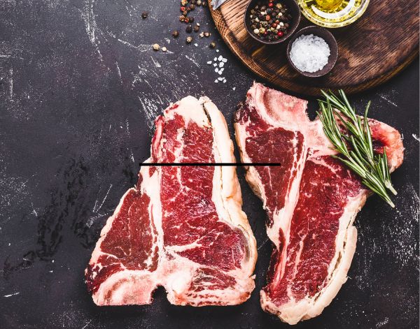 Certified Organic T-Bone Steak 500 grams